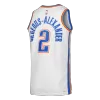 Gilgeous-Alexander #2 Oklahoma City Thunder White Swingman NBA Jersey - Association Edition - bestsoccerstore