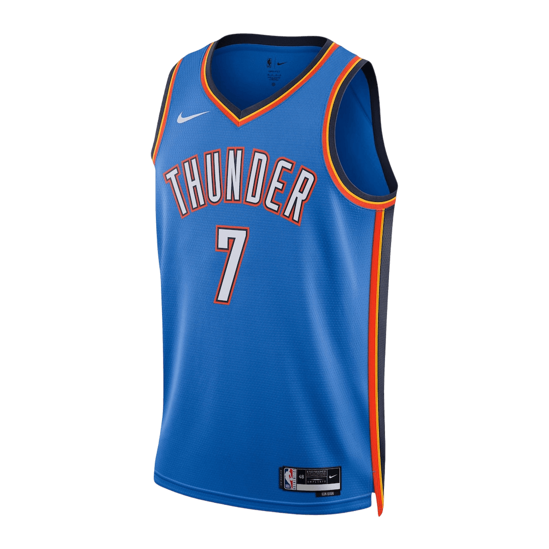 Holmgren #7 Oklahoma City Thunder Blue Swingman NBA Jersey - Icon Edition - bestsoccerstore