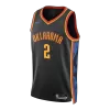 Gilgeous-Alexander #2 Oklahoma City Thunder Black Swingman NBA Jersey - City Edition - bestsoccerstore