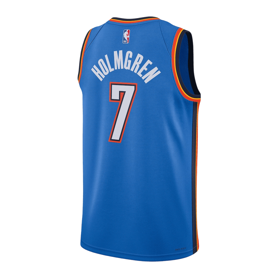 Holmgren #7 Oklahoma City Thunder Blue Swingman NBA Jersey - Icon Edition - bestsoccerstore