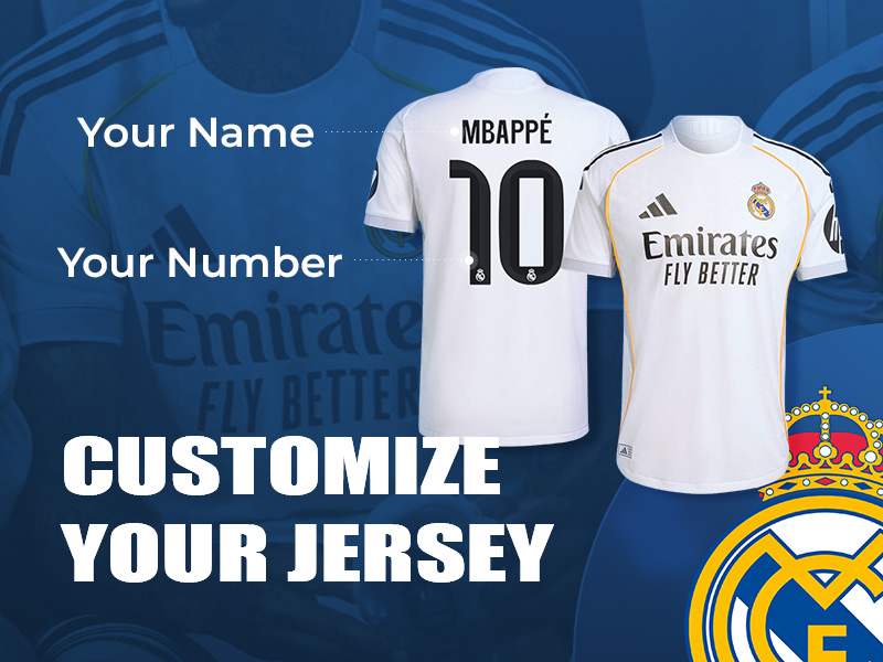 Real Madrid Customize jerseys - bestsoccerstore