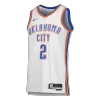 Gilgeous-Alexander #2 Oklahoma City Thunder White Swingman NBA Jersey - Association Edition - bestsoccerstore