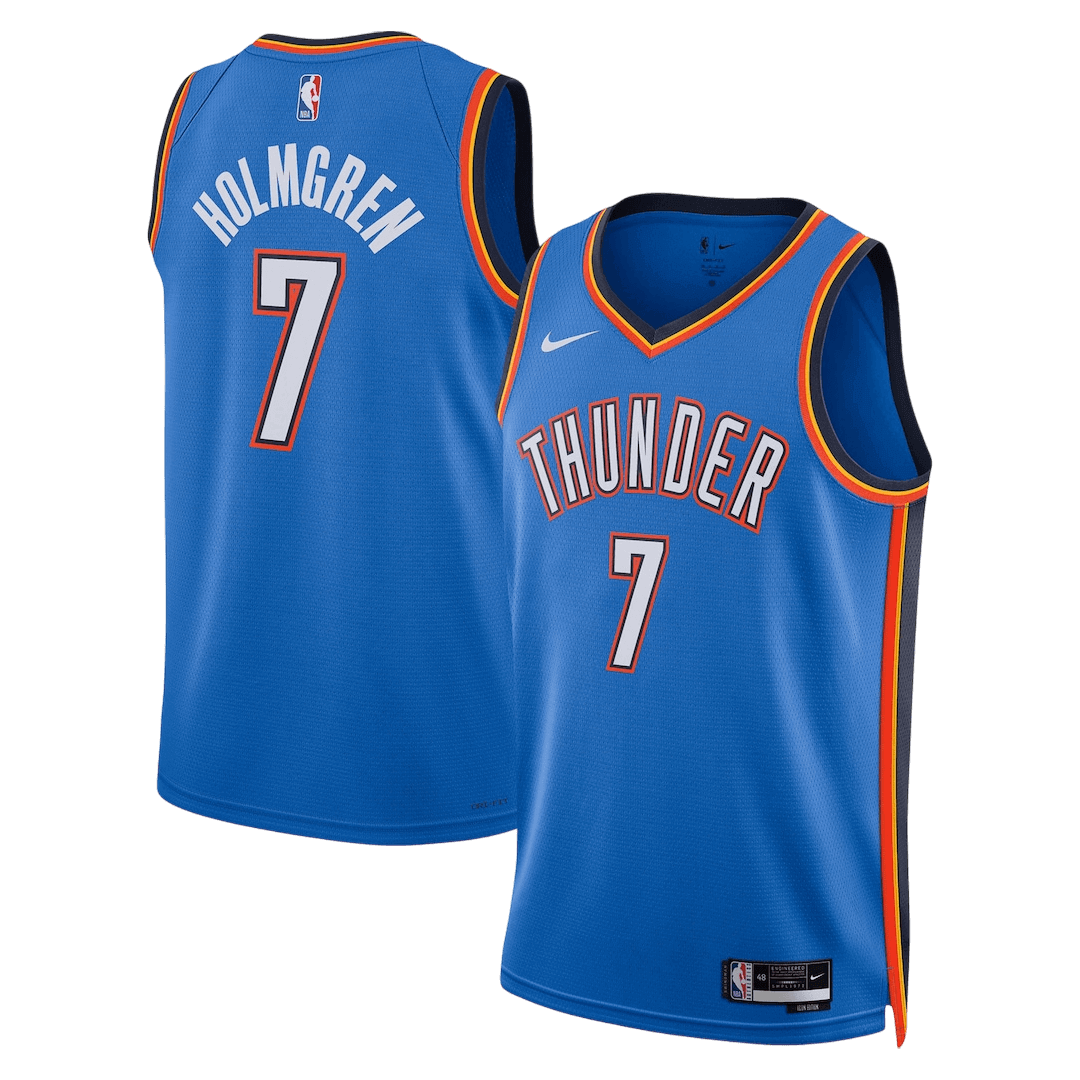 Holmgren #7 Oklahoma City Thunder Blue Swingman NBA Jersey - Icon Edition - bestsoccerstore
