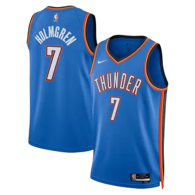 Holmgren #7 Oklahoma City Thunder Blue Swingman NBA Jersey - Icon Edition - bestsoccerstore