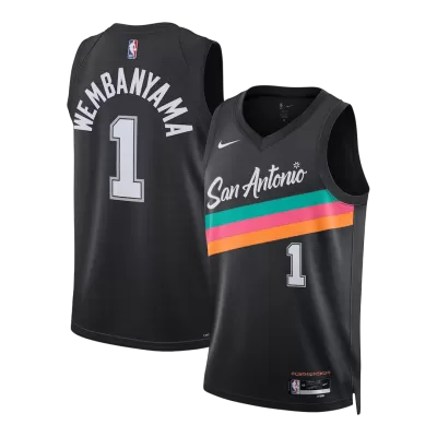 Wembanyama #1 San Antonio Spurs 2025/26 Black Swingman NBA Jersey - City Edition - bestsoccerstore