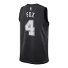 Fox #4 San Antonio Spurs 2025/26 Black Swingman NBA Jersey - City Edition - bestsoccerstore