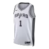 Wembanyama #1 San Antonio Spurs White Swingman NBA Jersey - Association Edition - bestsoccerstore
