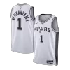 Wembanyama #1 San Antonio Spurs White Swingman NBA Jersey - Association Edition - bestsoccerstore