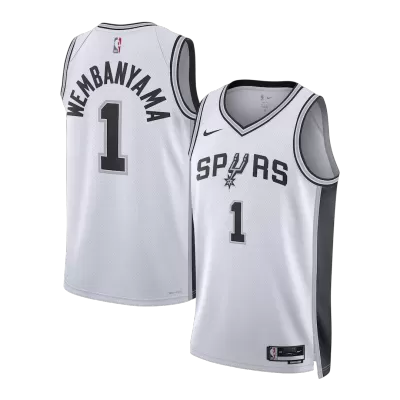 Wembanyama #1 San Antonio Spurs White Swingman NBA Jersey - Association Edition - bestsoccerstore