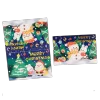 Custom Christmas Card – Snowman & Bunny– Personalized Message - bestsoccerstore