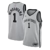 Wembanyama #1 San Antonio Spurs Gray Swingman NBA Jersey - Statement Edition - bestsoccerstore