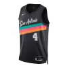Fox #4 San Antonio Spurs 2025/26 Black Swingman NBA Jersey - City Edition - bestsoccerstore