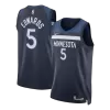 EDWAROS #5 Minnesota Timberwolves 2026 Navy Swingman NBA Jersey - Icon Edition - bestsoccerstore