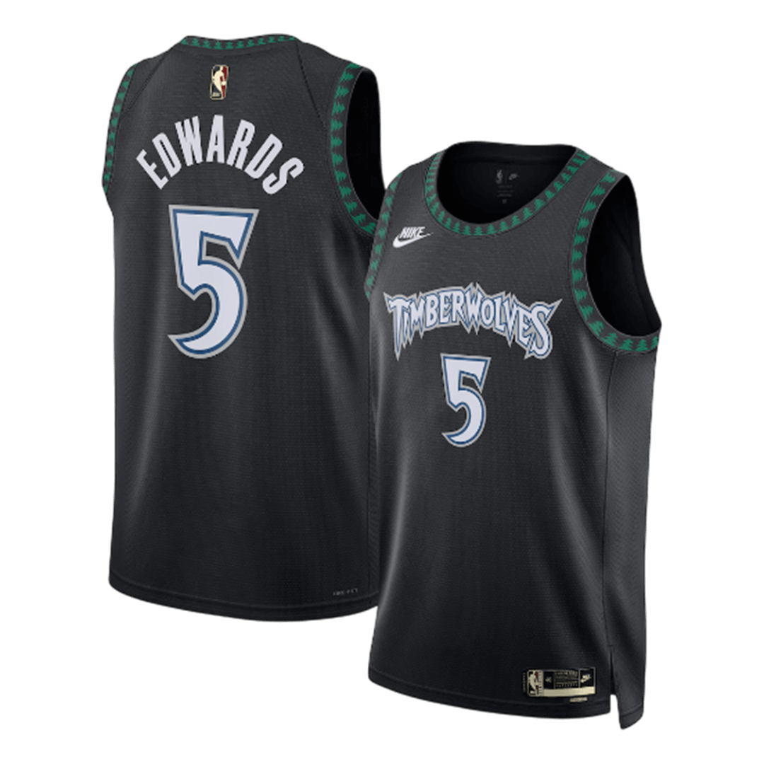 [Free]EDWARDS #5 Minnesota Timberwolves 2026 Black Swingman NBA Jersey - Classic Edition - bestsoccerstore