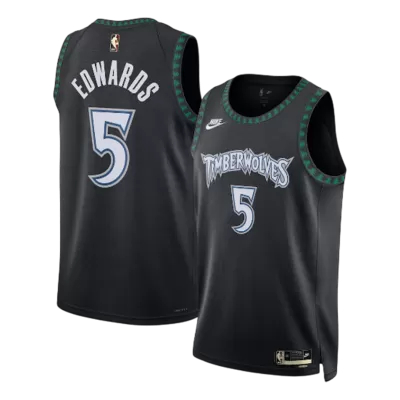 EDWAROS #5 Minnesota Timberwolves 2026 Black Swingman NBA Jersey - Classic Edition - bestsoccerstore