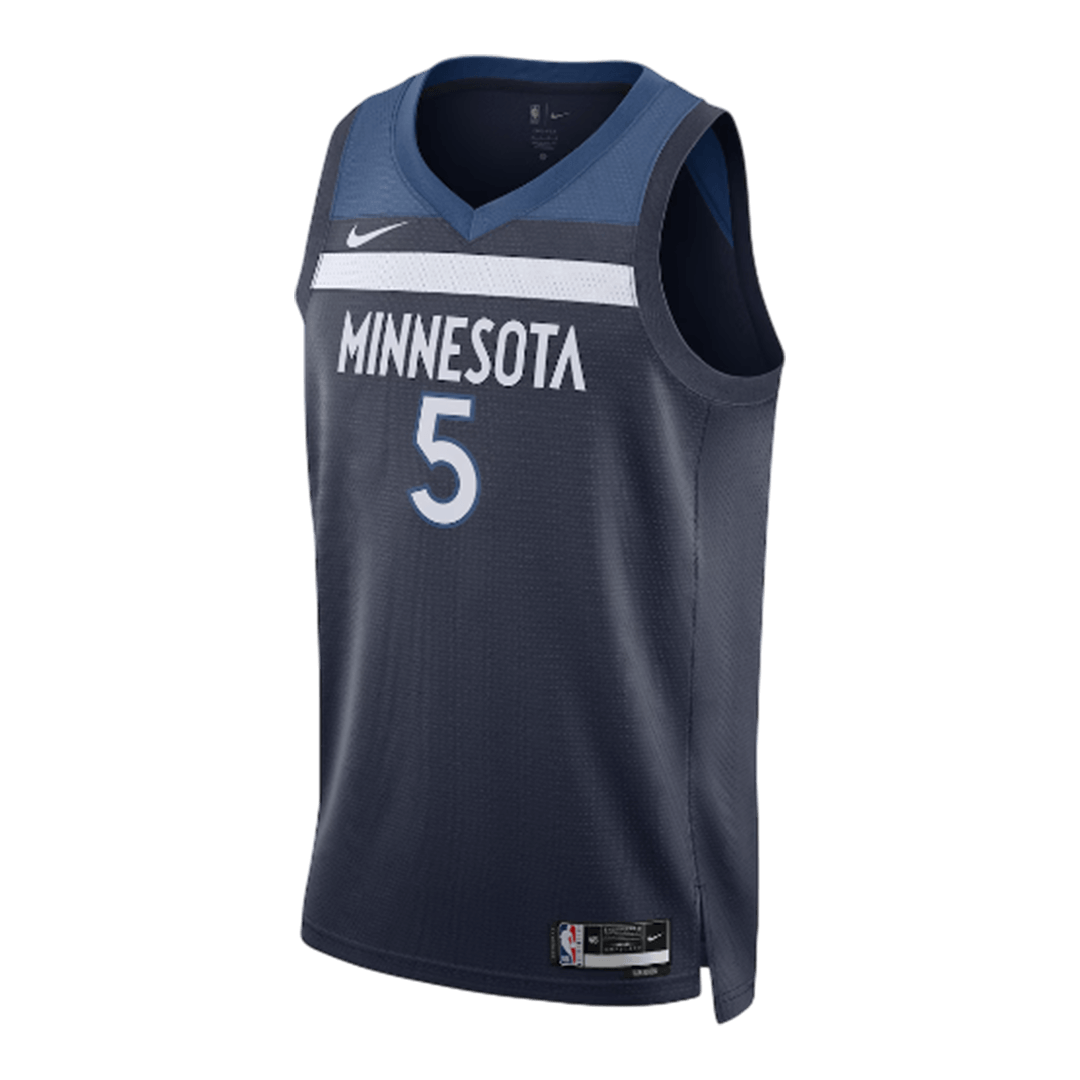 EDWARDS #5 Minnesota Timberwolves Navy Swingman NBA Jersey - Icon Edition - bestsoccerstore