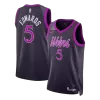 EDWAROS #5 Minnesota Timberwolves 2026 Purple Swingman NBA Jersey - City Edition - bestsoccerstore