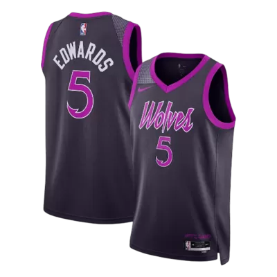 EDWAROS #5 Minnesota Timberwolves 2026 Purple Swingman NBA Jersey - City Edition - bestsoccerstore