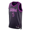 EDWAROS #5 Minnesota Timberwolves 2026 Purple Swingman NBA Jersey - City Edition - bestsoccerstore