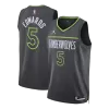 EDWAROS #5 Minnesota Timberwolves 2026 Black Swingman NBA Jersey - Statement Edition - bestsoccerstore