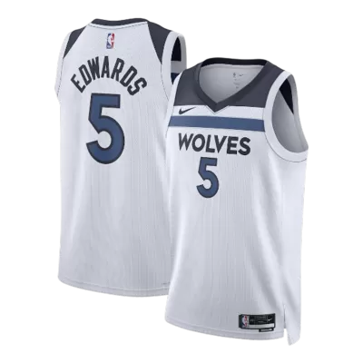 EDWAROS #5 Minnesota Timberwolves 2026 White Swingman NBA Jersey - Association Edition - bestsoccerstore