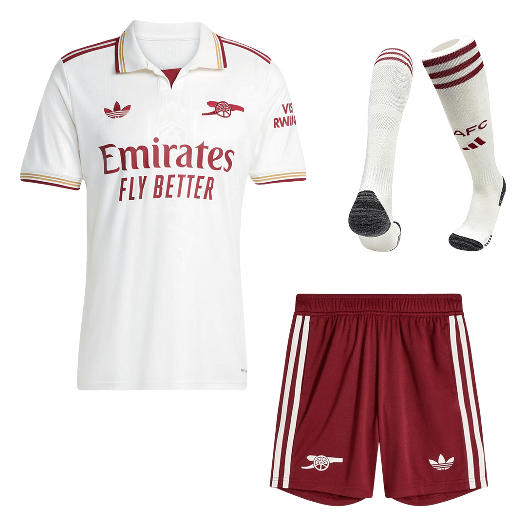 Arsenal Third Away 2025/26 Custom Full Soccer Kit - bestsoccerstore