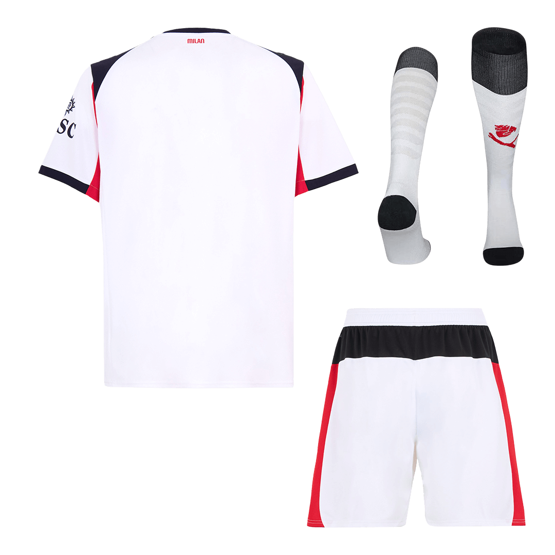 AC Milan Away 2025/26 Custom Full Soccer Kit - bestsoccerstore