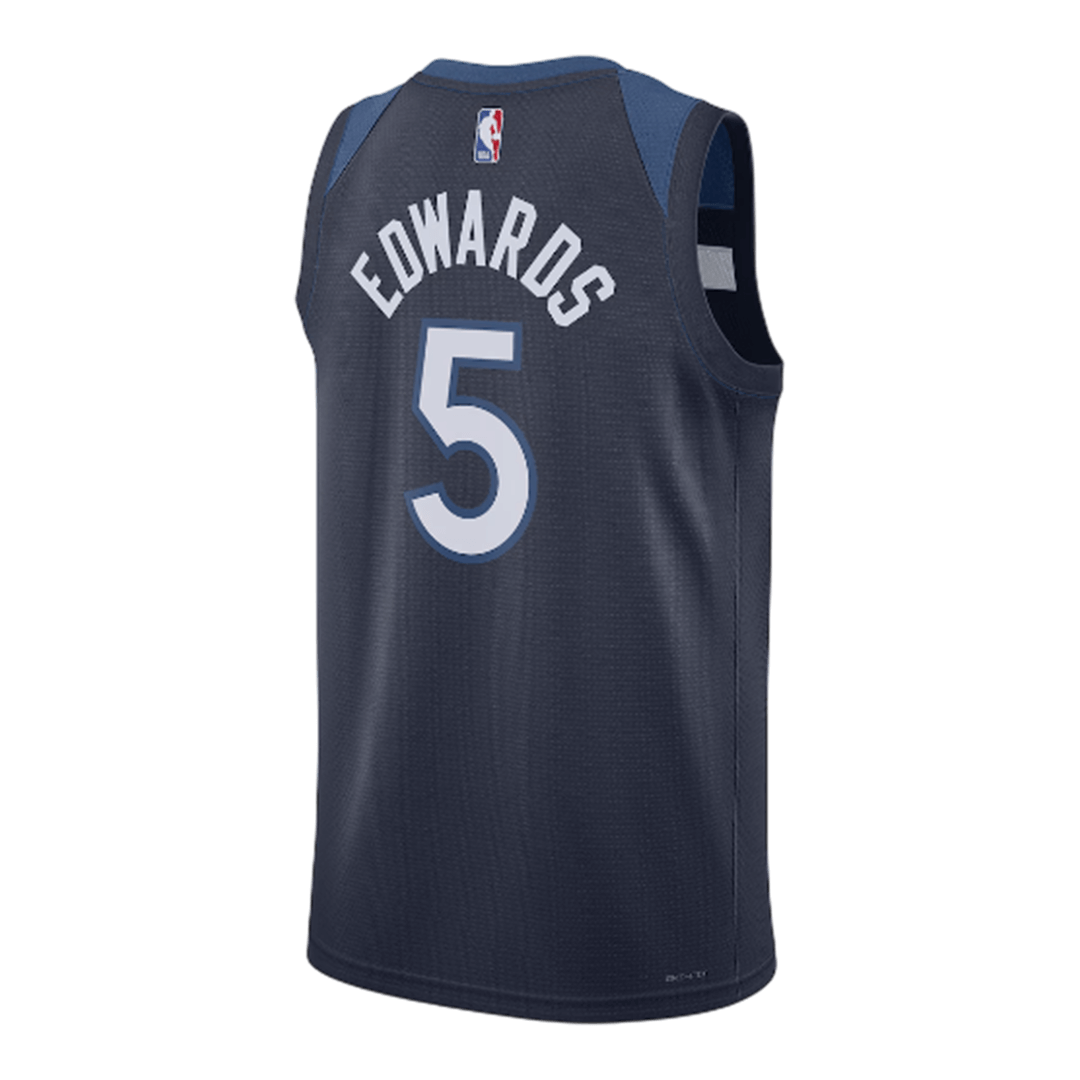 EDWARDS #5 Minnesota Timberwolves Navy Swingman NBA Jersey - Icon Edition - bestsoccerstore