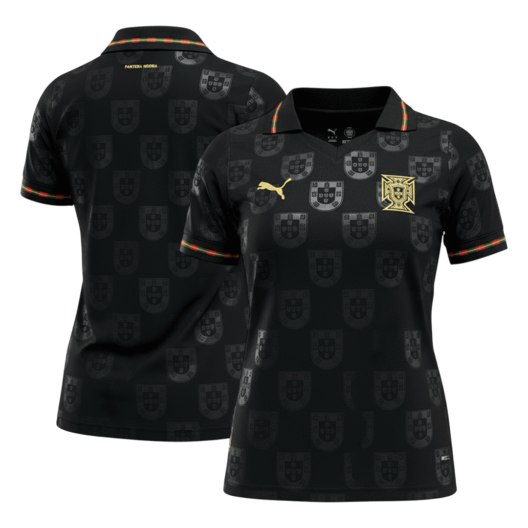 Portugal 'Black Panther' Soccer Jersey Women's Custom Shirt World Cup 2026