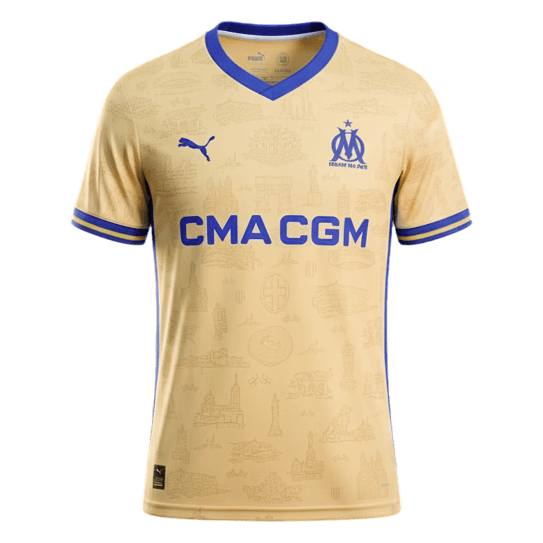 Marseille Soccer Jersey Fourth Away Shirt 2025/26 - bestsoccerstore