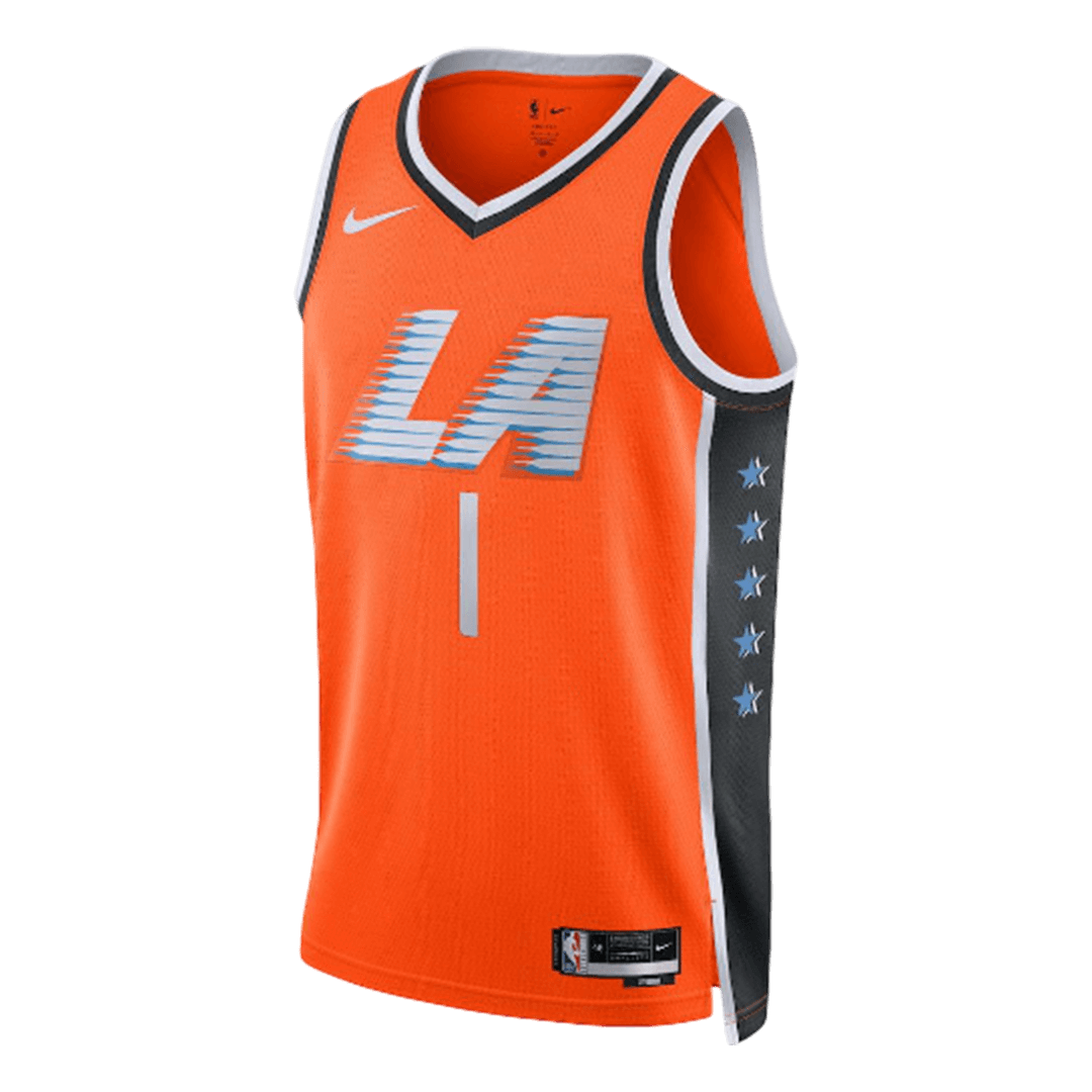 Harden #1 Los Angeles Clippers 2025/26 Orange Swingman NBA Jersey - City Edition - bestsoccerstore