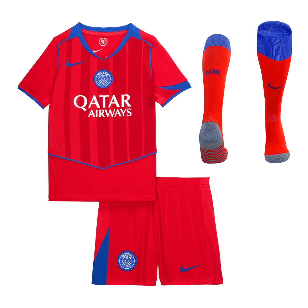 Kids PSG Third Away Custom Full Soccer Kits 2025/26 - bestsoccerstore