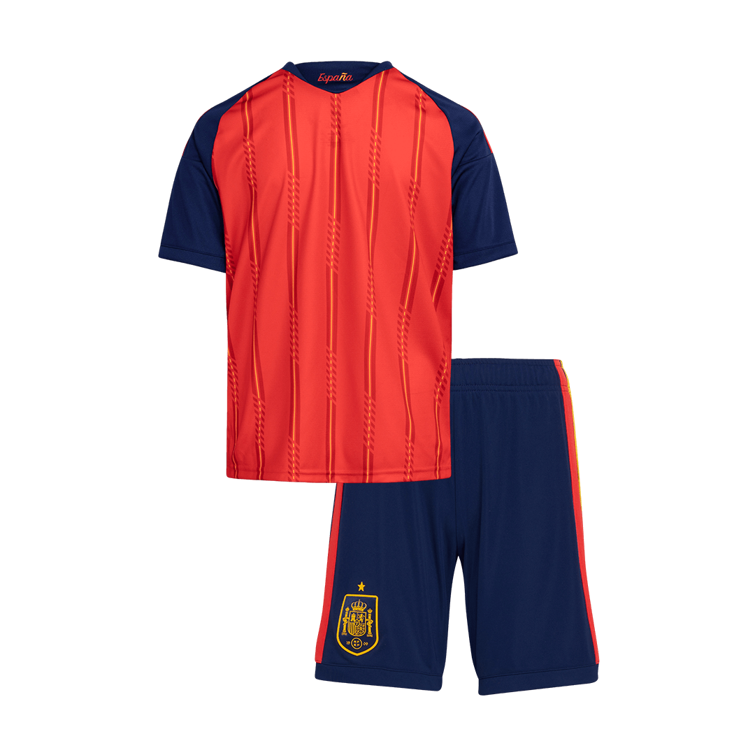 Kids Spain Home Custom Soccer Kits World Cup 2026