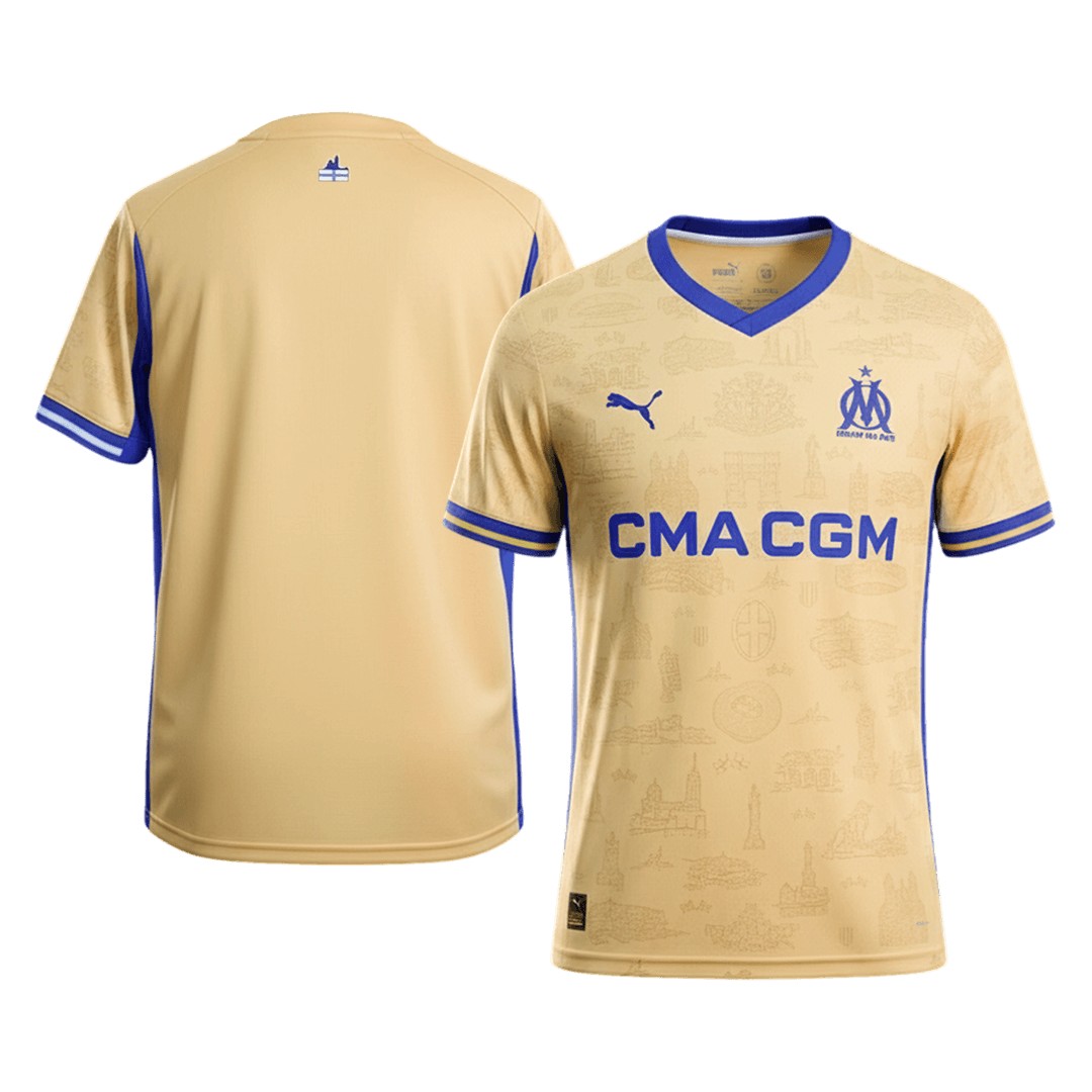 Marseille Soccer Jersey Fourth Away Shirt 2025/26 - bestsoccerstore
