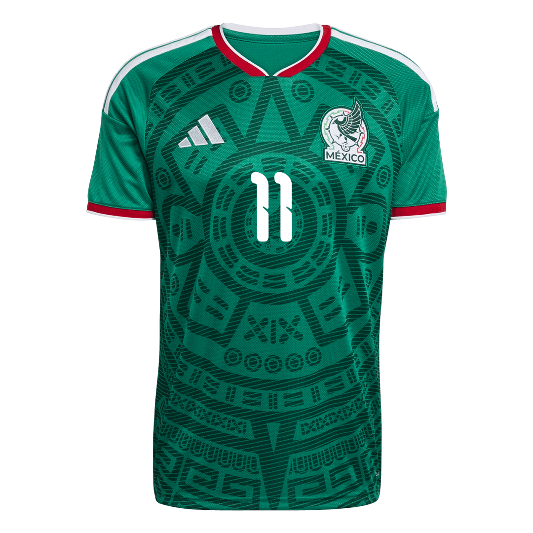 Mexico S.GIMENEZ #11 Soccer Jersey Home Custom Shirt World Cup 2026