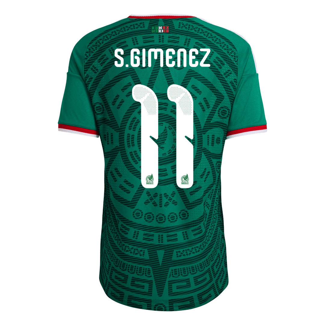 Mexico S.GIMENEZ #11 Custom Player Version Home Soccer Jersey World Cup 2026