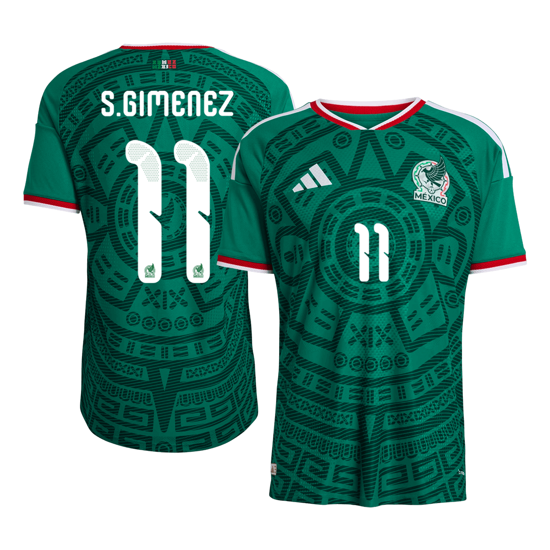 Mexico S.GIMENEZ #11 Custom Player Version Home Soccer Jersey World Cup 2026 - bestsoccerstore
