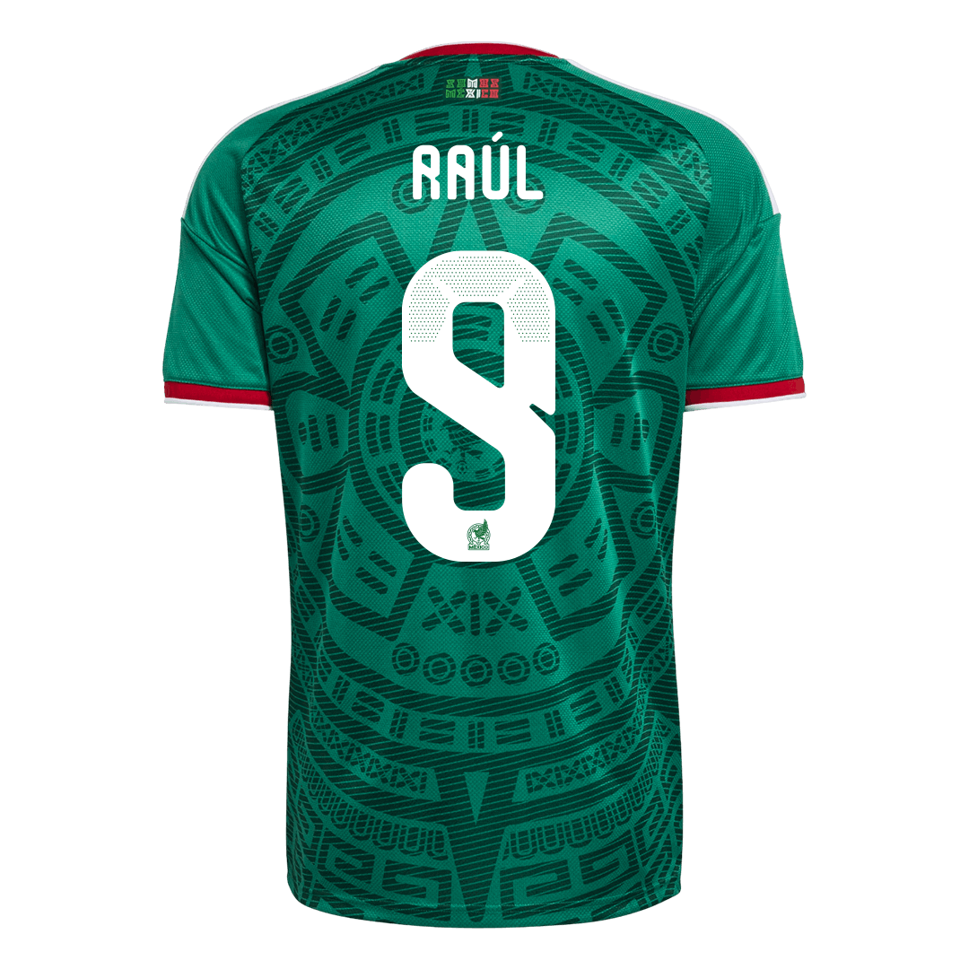 Mexico Raúl #9 Soccer Jersey Home Custom Shirt World Cup 2026