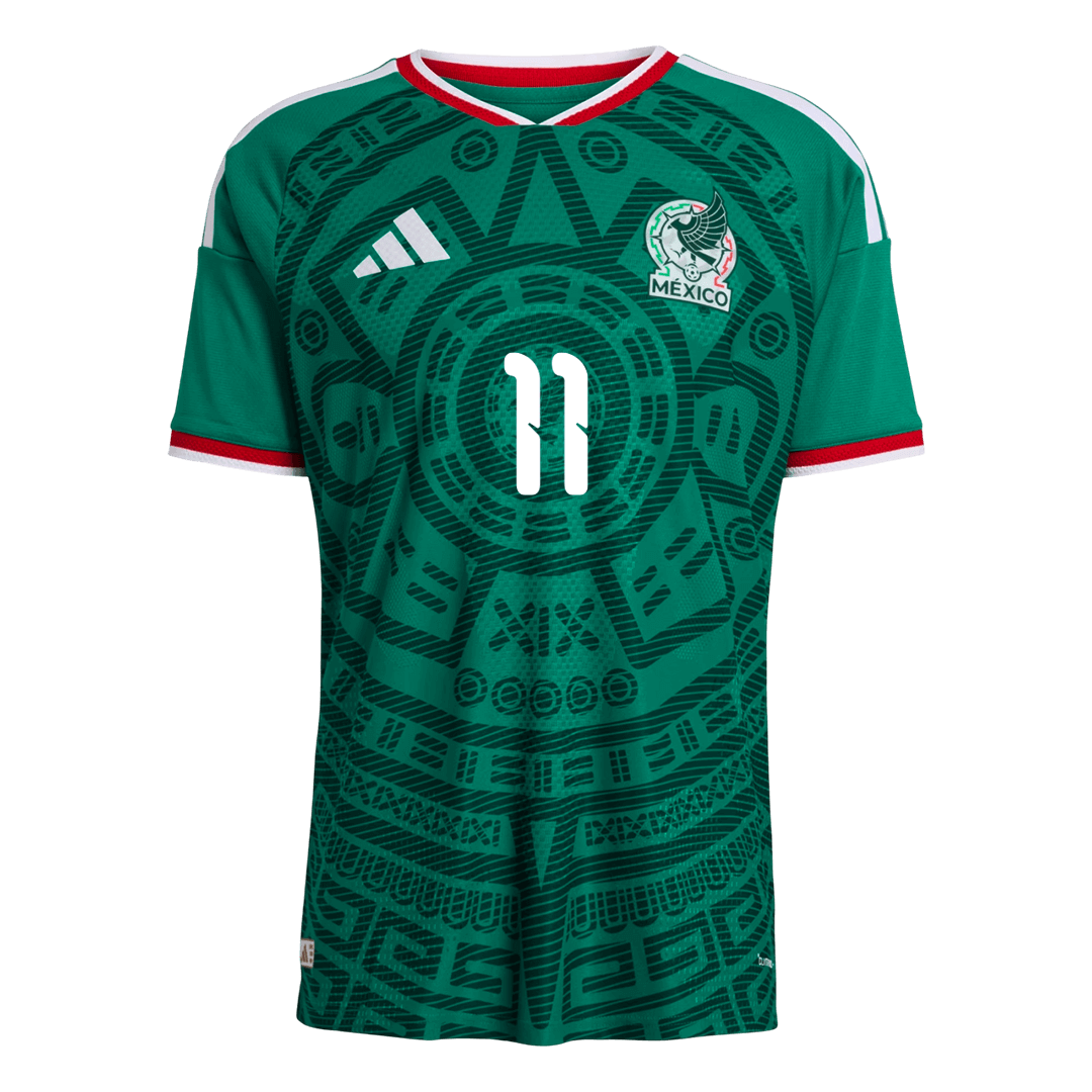 Mexico S.GIMENEZ #11 Custom Player Version Home Soccer Jersey World Cup 2026