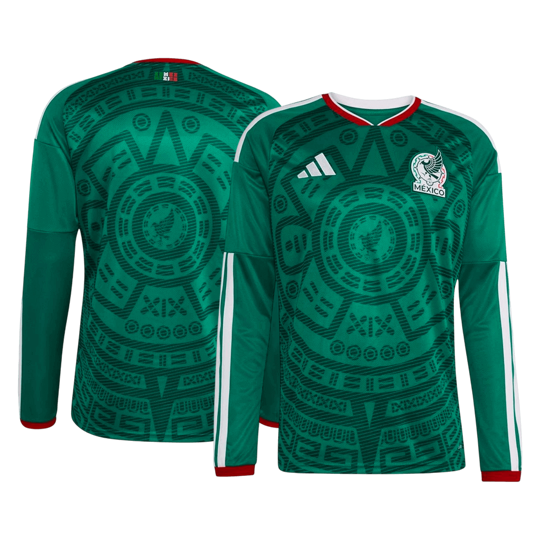 Mexico Long Sleeve Jersey Home Football Shirt World Cup 2026
