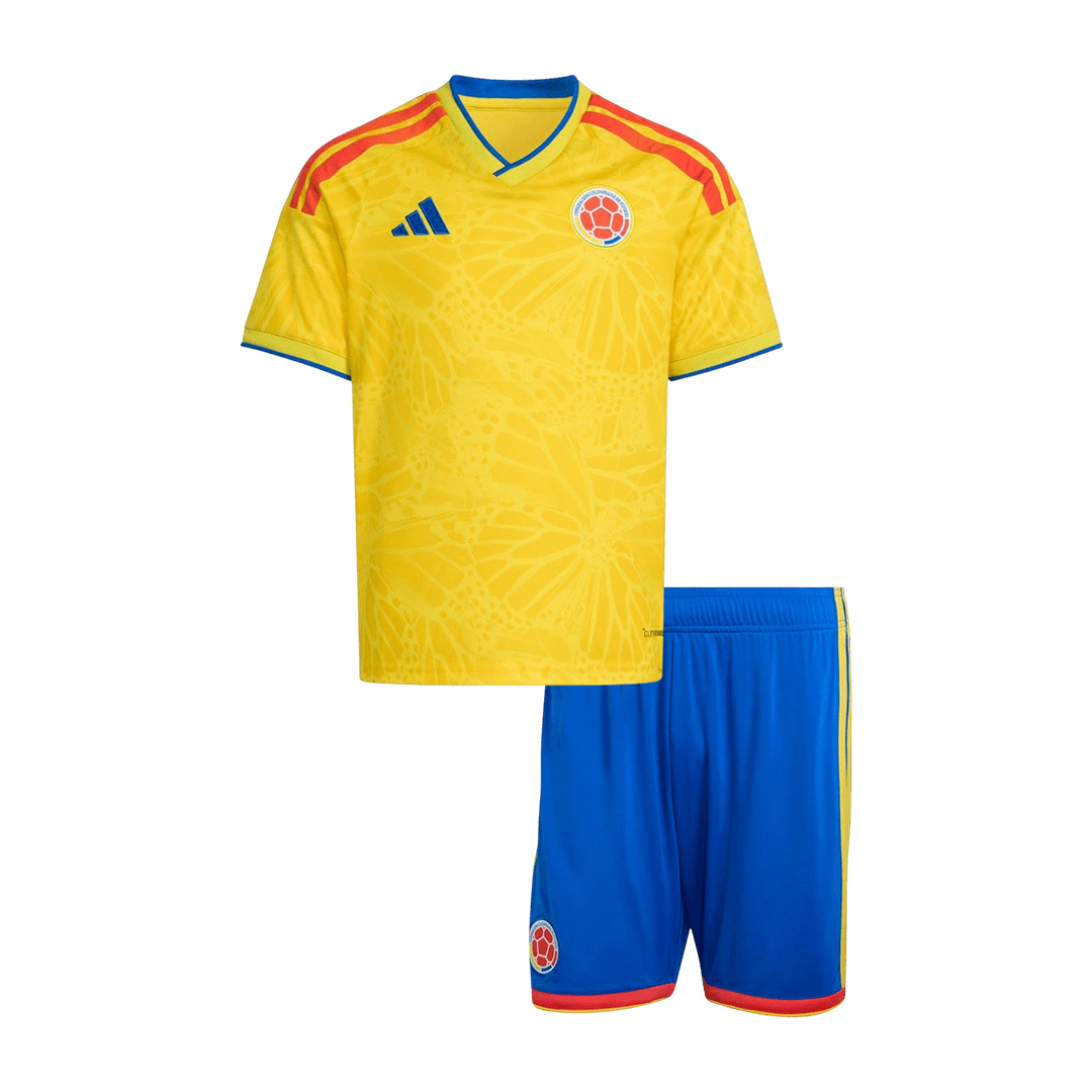 Kids Colombia Home Custom Soccer Kits World Cup 2026 - bestsoccerstore