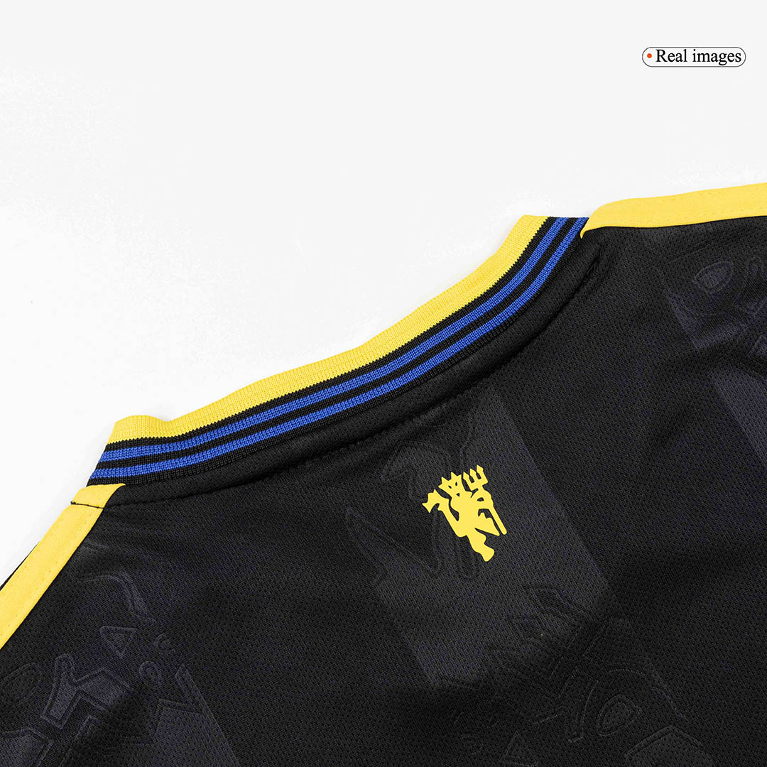 Kids Manchester United Third Away Soccer Kits 2025/26 - bestsoccerstore