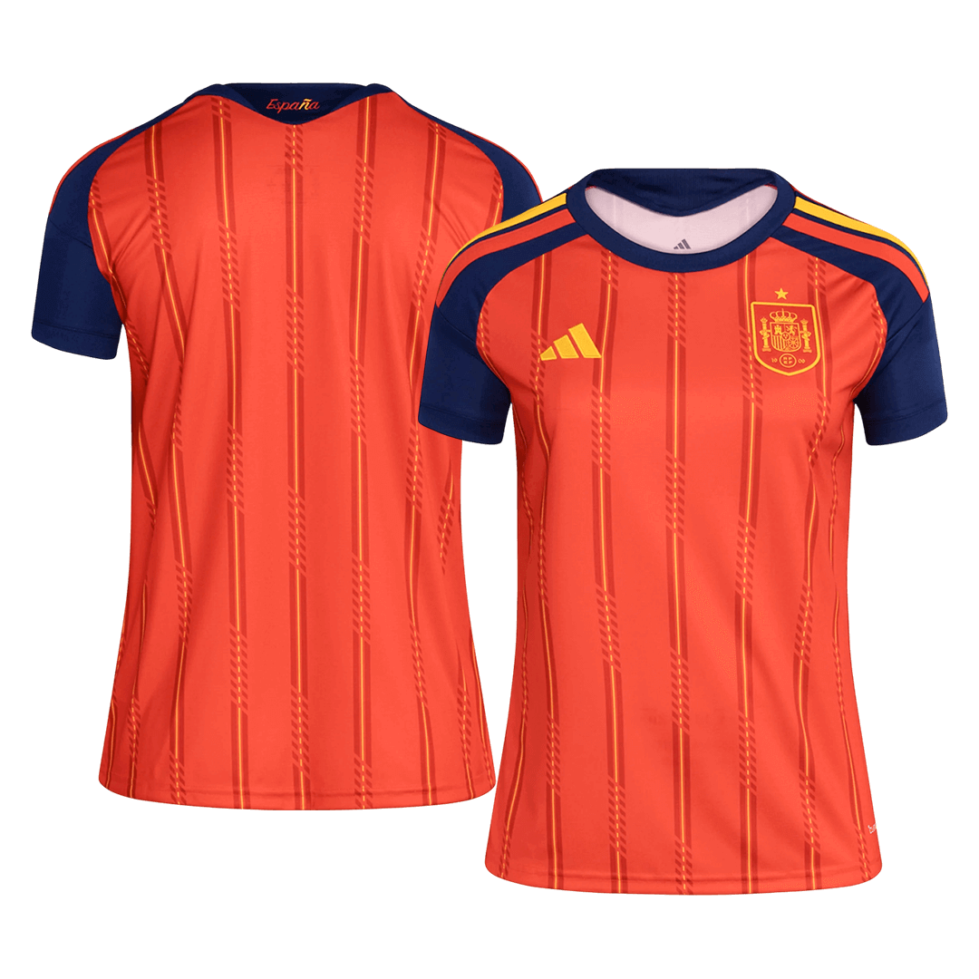 Spain Soccer Jersey Home Women's Custom Shirt World Cup 2026