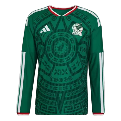 Mexico Home Custom Player Version Long Sleeve Soccer Jersey World Cup 2026 - bestsoccerstore