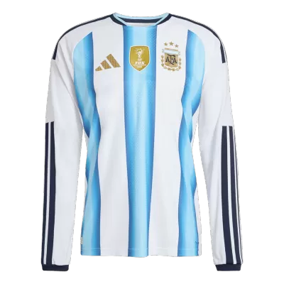 Argentina Home Custom Player Version Long Sleeve Soccer Jersey World Cup 2026 - bestsoccerstore