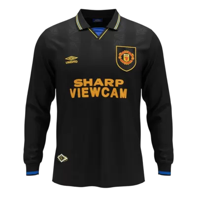 Manchester United Retro Jersey Away Long Sleeve Soccer Shirt 1993/94 - bestsoccerstore