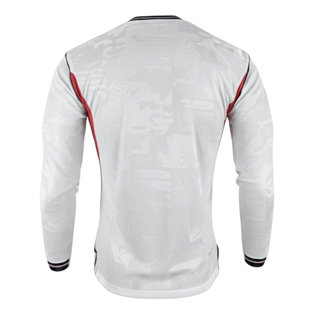 England Home Player Version Long Sleeve Soccer Jersey World Cup 2026