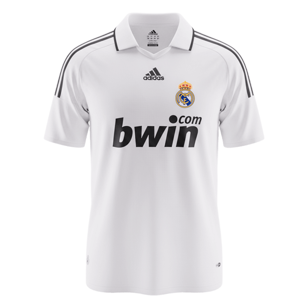 Real Madrid 2008/09 Retro Jersey Home Soccer Shirt - bestsoccerstore