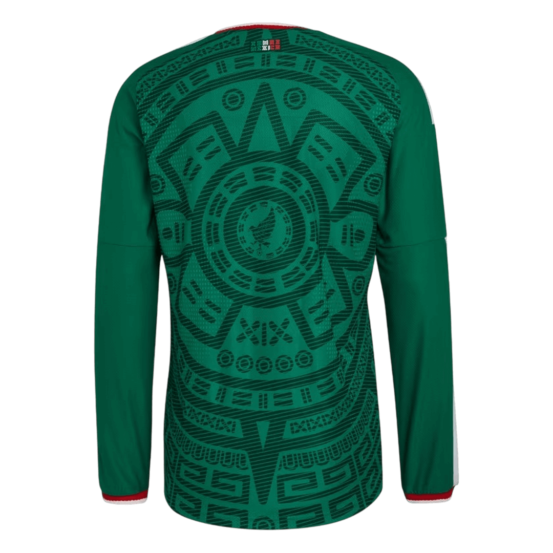 Mexico Home Custom Player Version Long Sleeve Soccer Jersey World Cup 2026