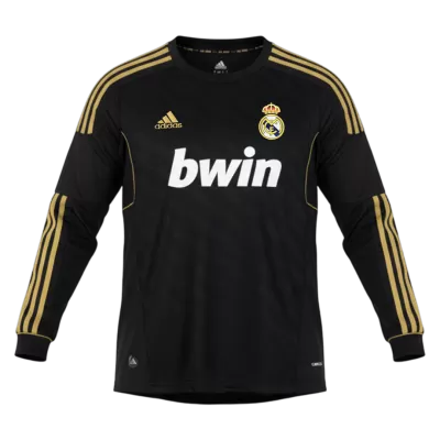 Real Madrid Retro Jersey Away Long Sleeve Soccer Shirt 2011/12 - bestsoccerstore